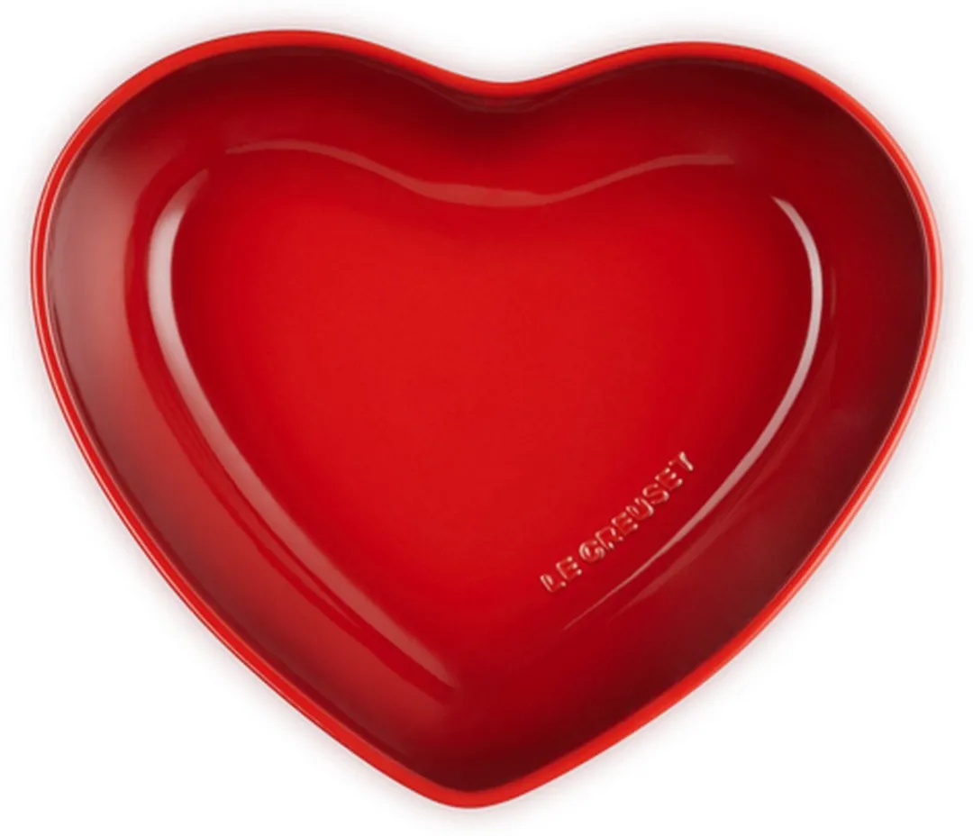 Le Creuset L'amour Collectie Serveerschaal Hart - Kersenrood