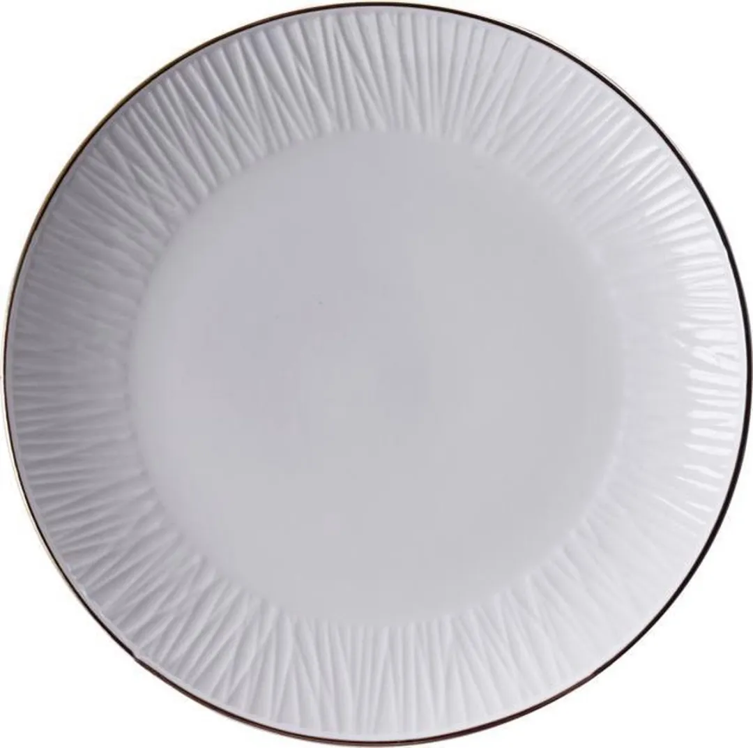Tokyo Design Studio Nippon White Gold Rim Plate 16.5cm