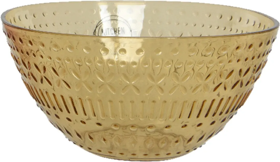 Decoris Campingschaaltje Geel 14cm