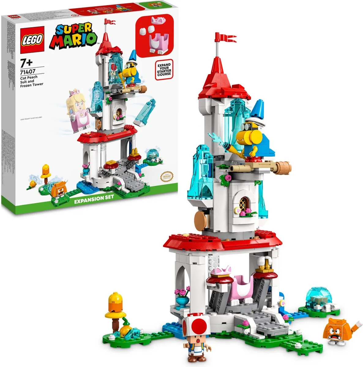 LEGO Super Mario 71407 Kat-Peach Uitrusting & IJstoren - afbeelding 6 van 6