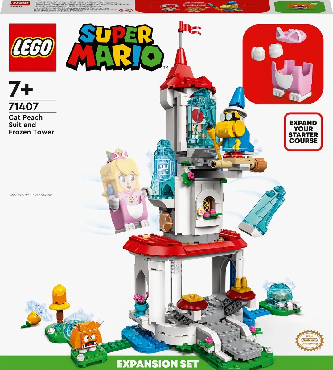 LEGO Super Mario 71407 Kat-Peach Uitrusting & IJstoren