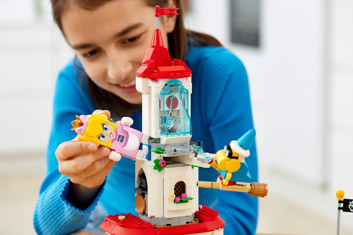 LEGO Super Mario Uitbreidingsset: Kat-Peach-uitrusting en IJstoren - 71407