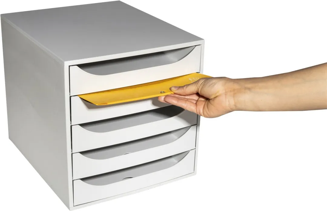 Exacompta ECOBOX Ladenblok 5 Laden - Grijs - afbeelding 2 van 4