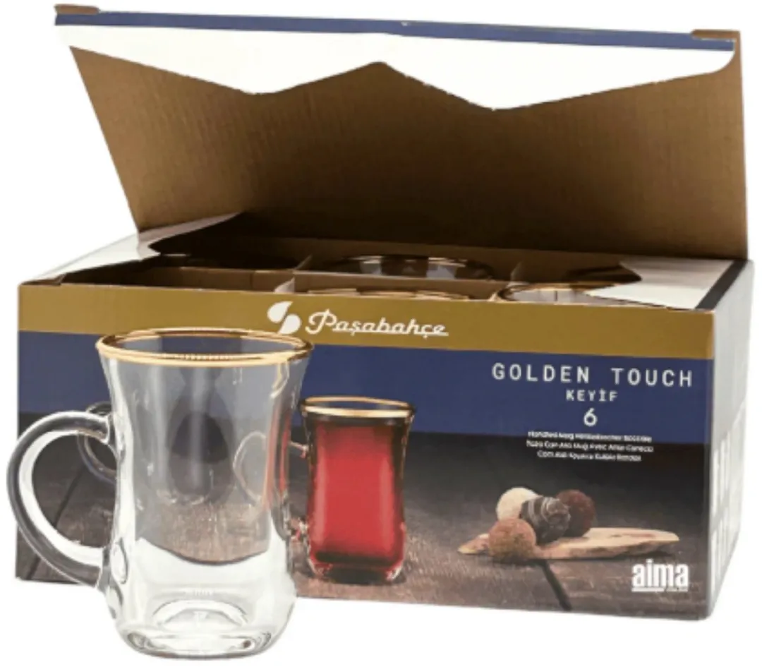 Pasabahce Golden Touch Keyif Theeglazen