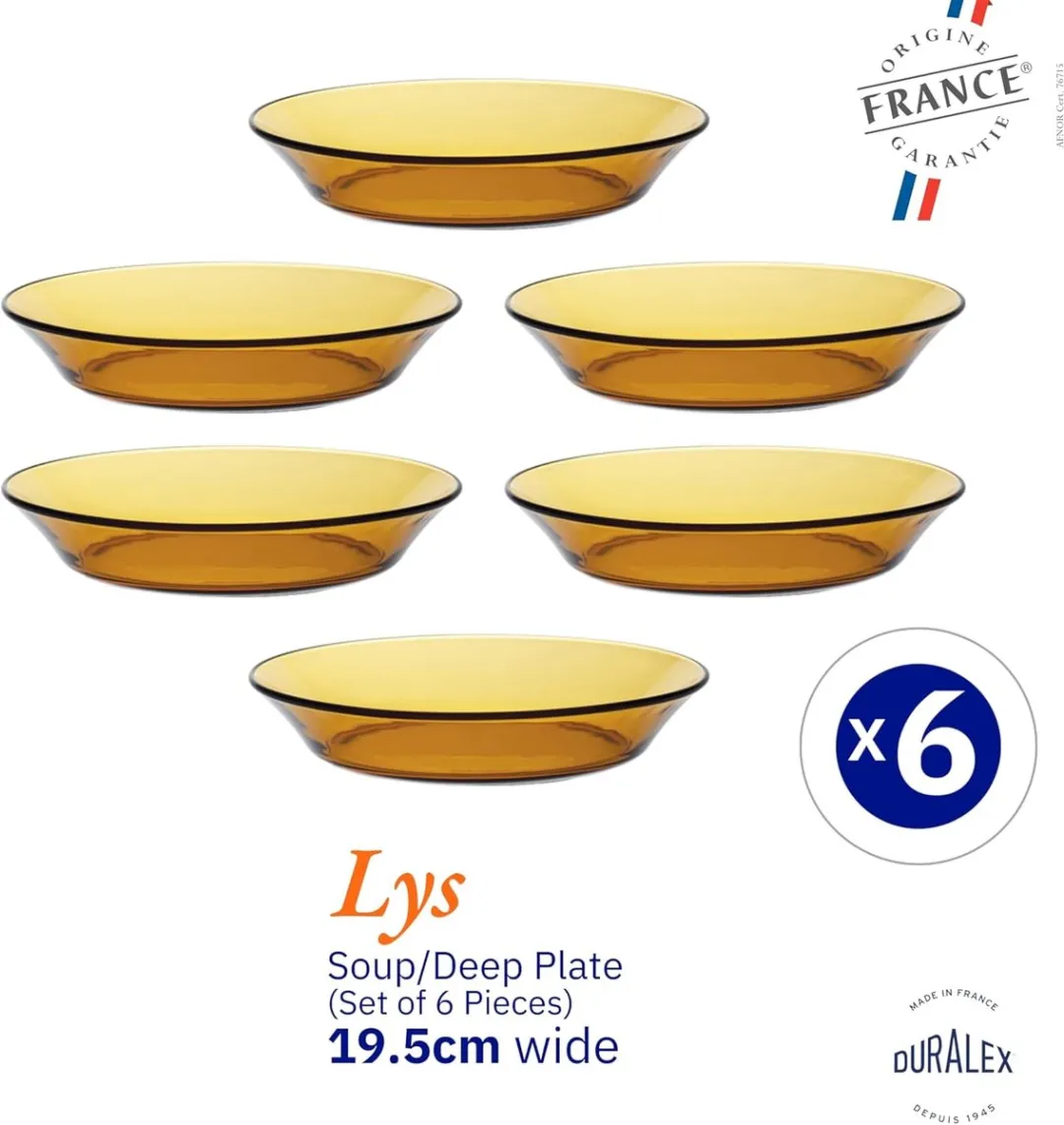 Duralex Lys Diep Bord Ø19,5cm