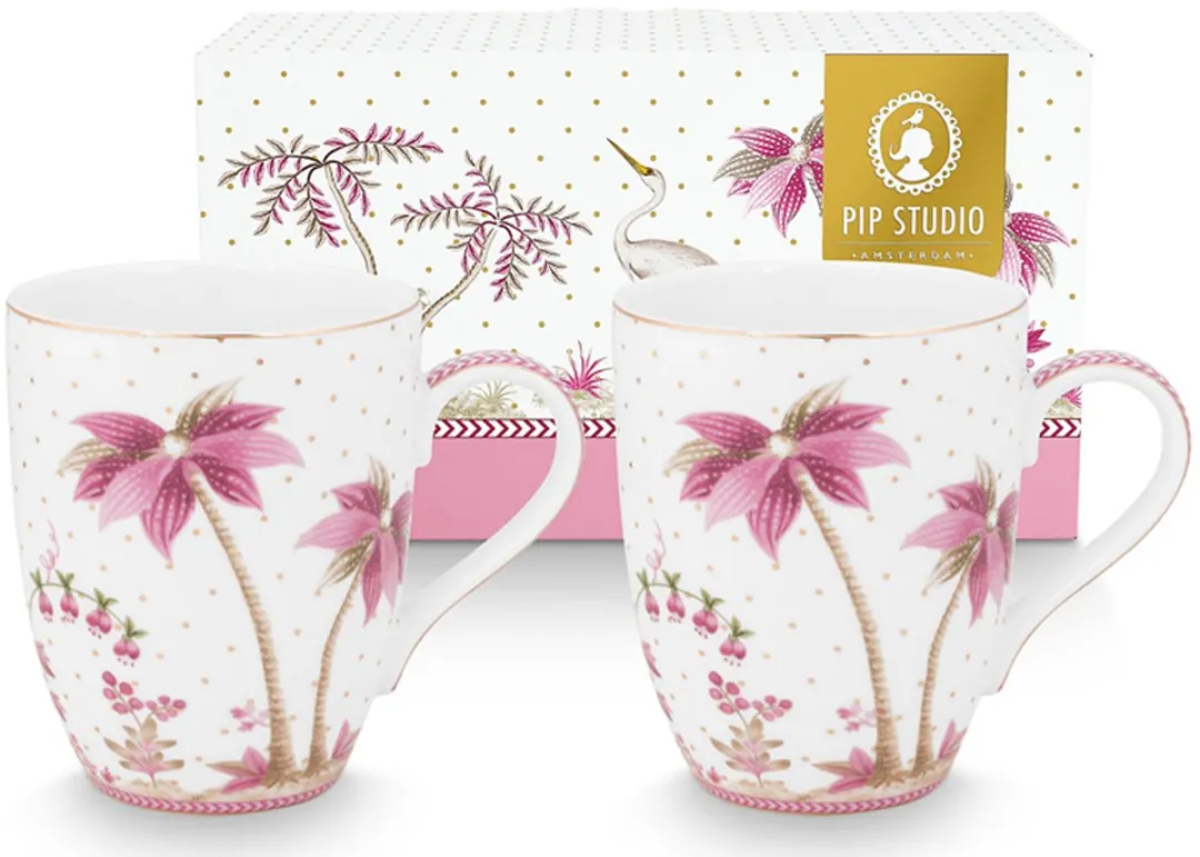 Pip Studio Jolie Dots Gold Pink Mokken