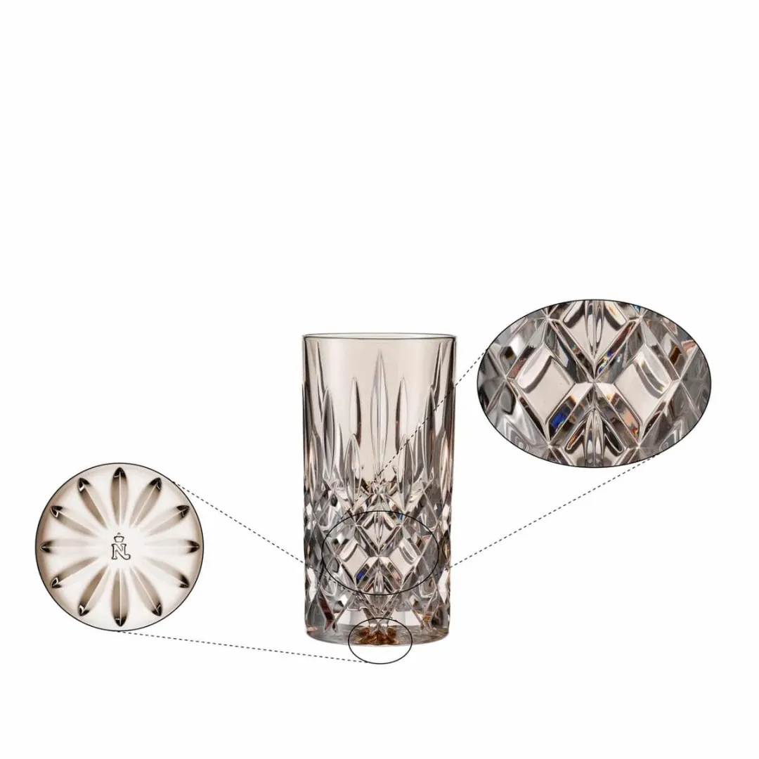 Nachtmann Noblesse Longdrinkglas 39,5cl - Taupe - 2 Stuks