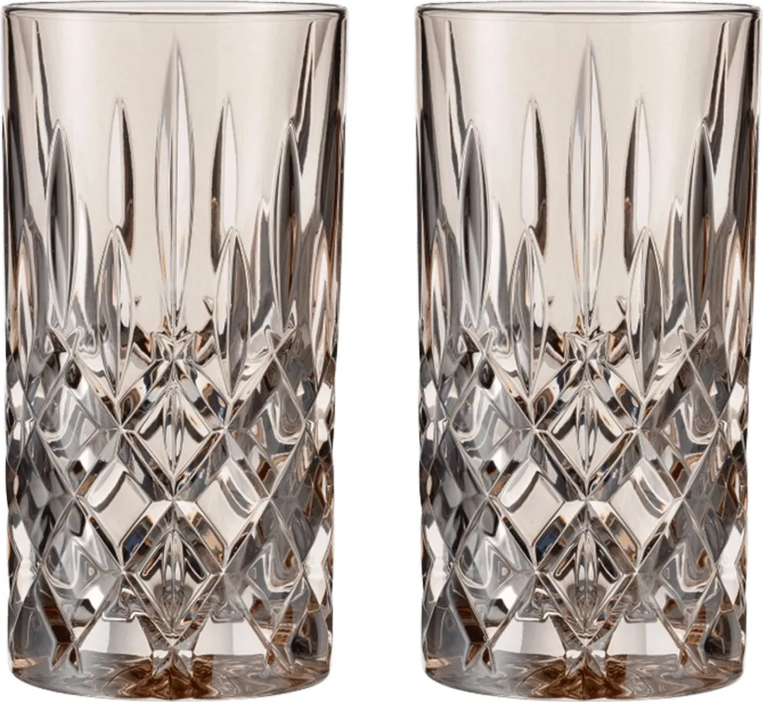 Nachtmann Noblesse Longdrinkglas 39,5cl - Taupe - 2 Stuks
