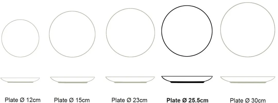 vtwonen Tie-Dye Borden 25.5cm - Blauw/Wit - 2 Stuks