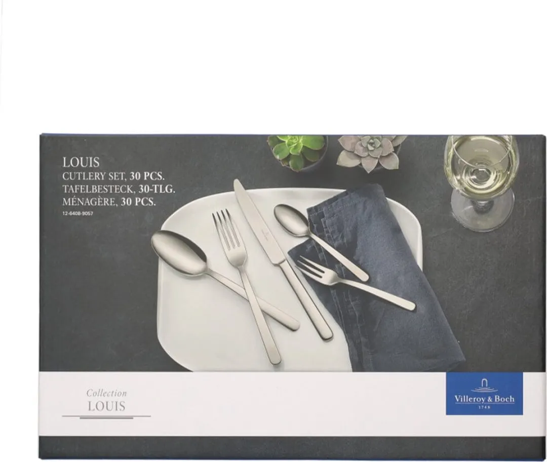 Villeroy & Boch Louis Bestekcassette 30-delig - Zilver - afbeelding 4 van 6