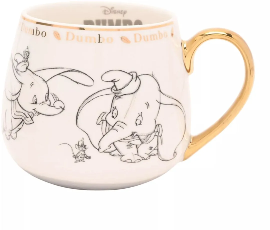Disney Classic Dumbo Beker - Goud/Wit