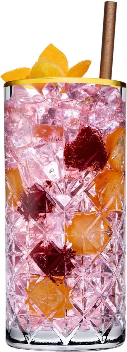 Pasabahçe Timeless Retro Longdrink - 30cl - 4 Stuks - Goud