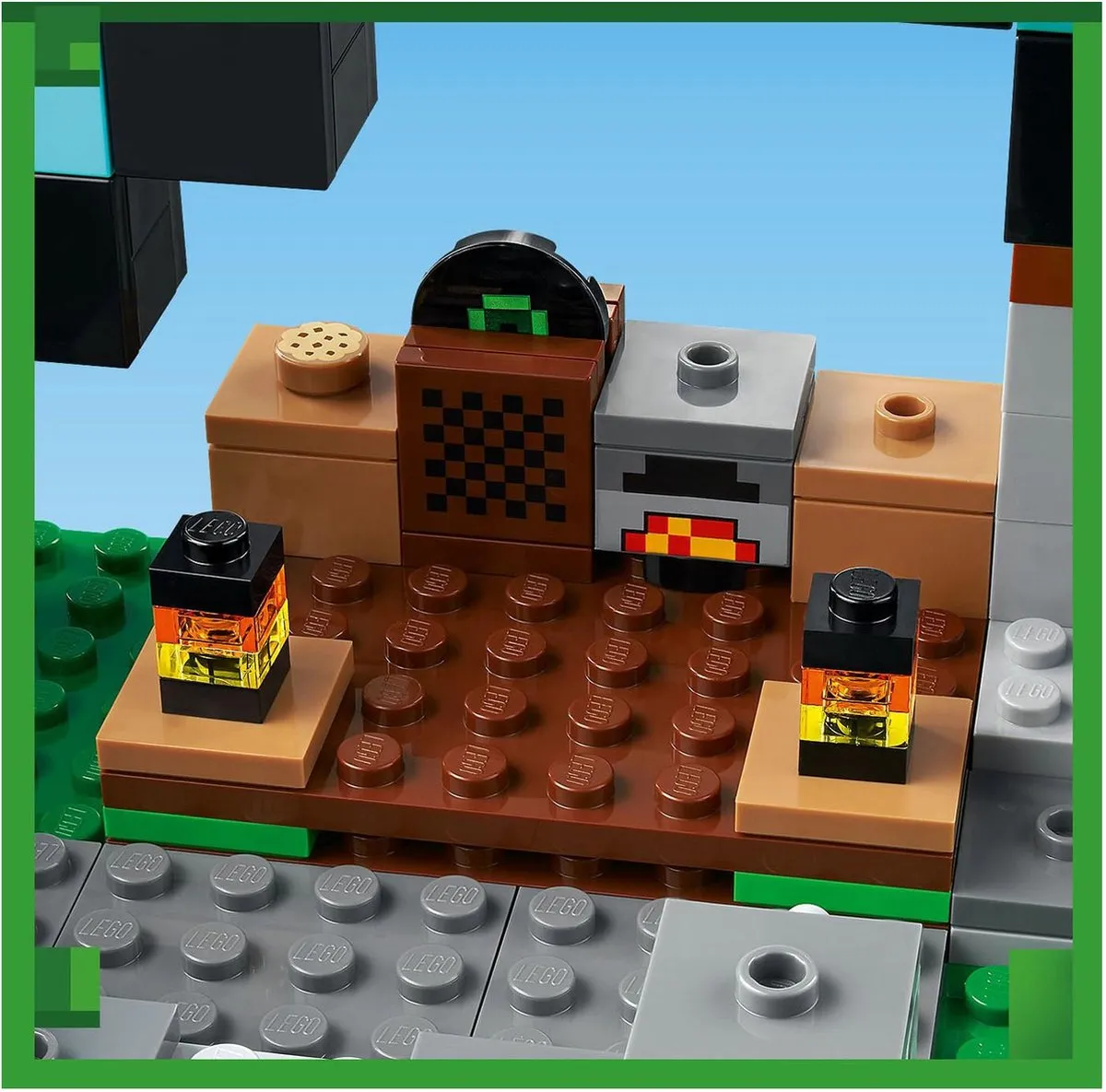 LEGO Minecraft Uitvalbasis Zwaard Bouwspeelgoed 21244 - Meerkleurig