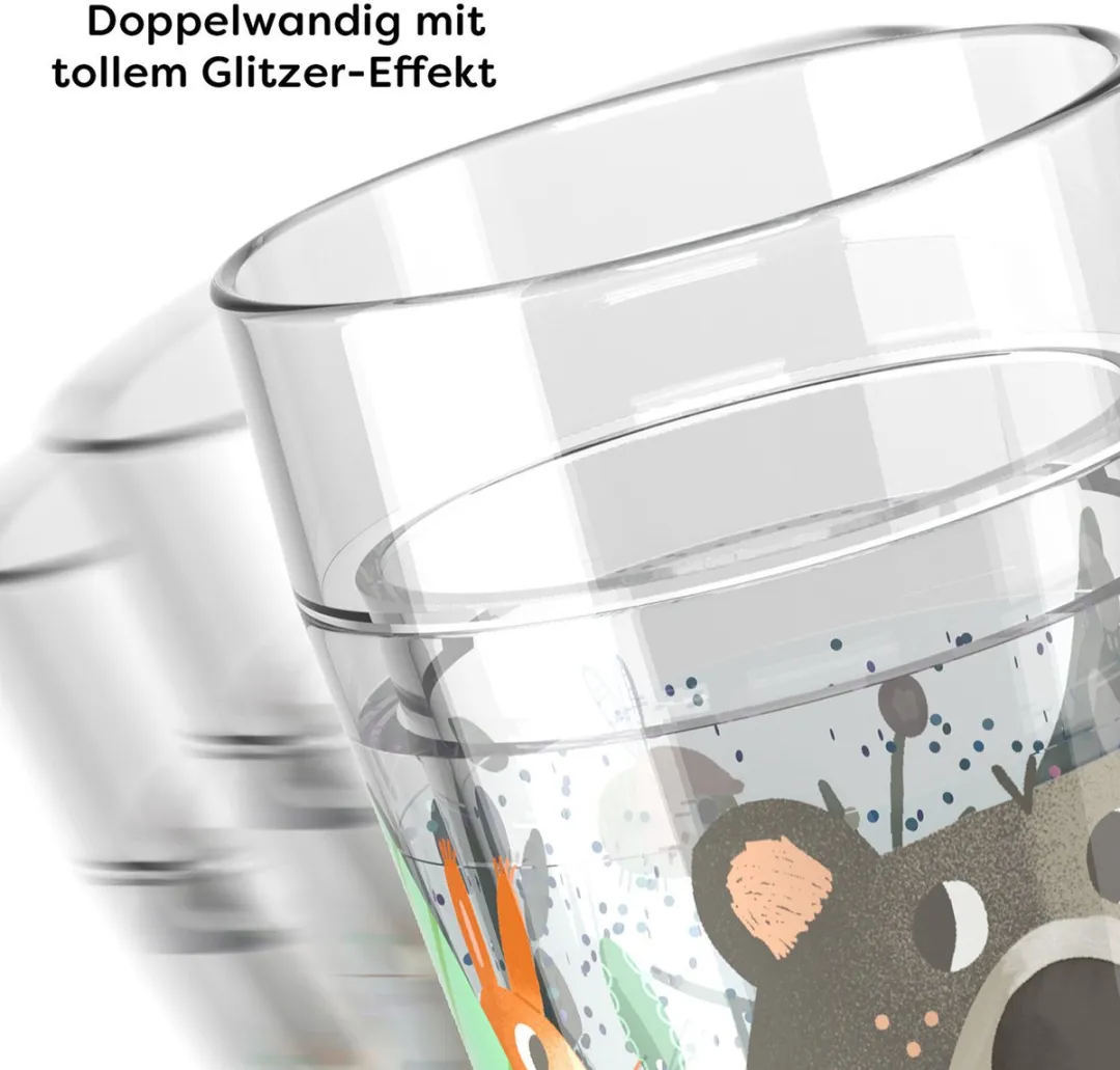 Haba Glitterbeker Bos 150ml - Doorzichtig