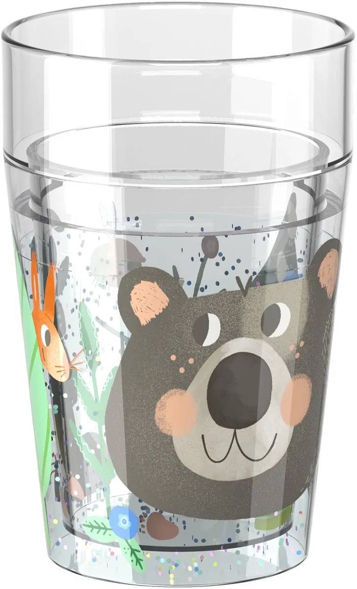 Haba Glitterbeker Bos 150ml - Doorzichtig