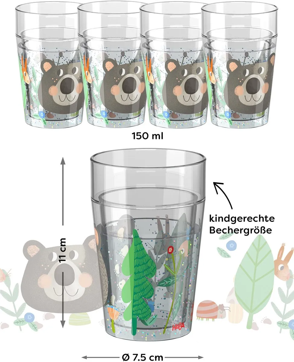 Haba Glitterbeker Bos 150ml