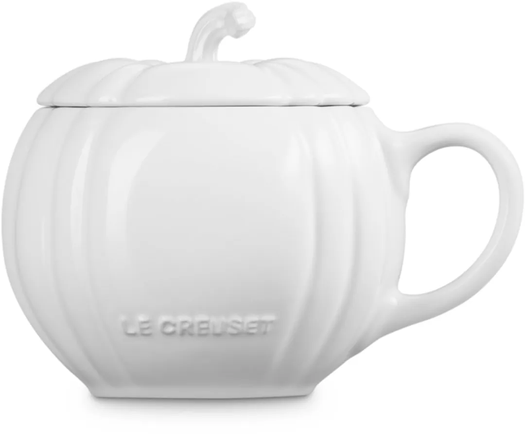 Le Creuset Mok Pompoen 0,4L - Wit
