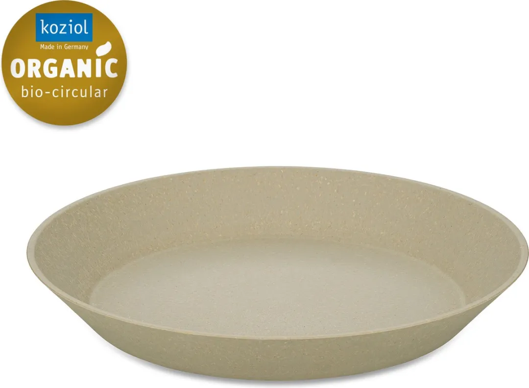 Koziol Connect Diep Bord 24cm - 4 Stuks - Zandbeige