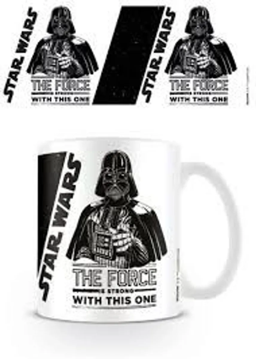 Star Wars The Force Is Strong With This One Kop - MG23486 - Wit/Zwart