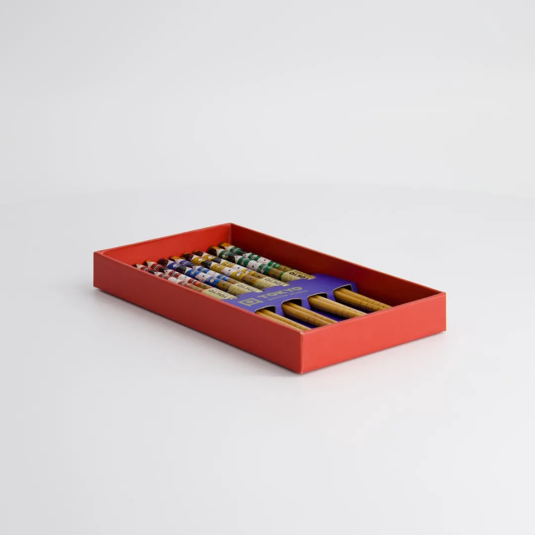 Tokyo Design Studio Kinderen Eetstokjesset 5 Stuks - Bruin