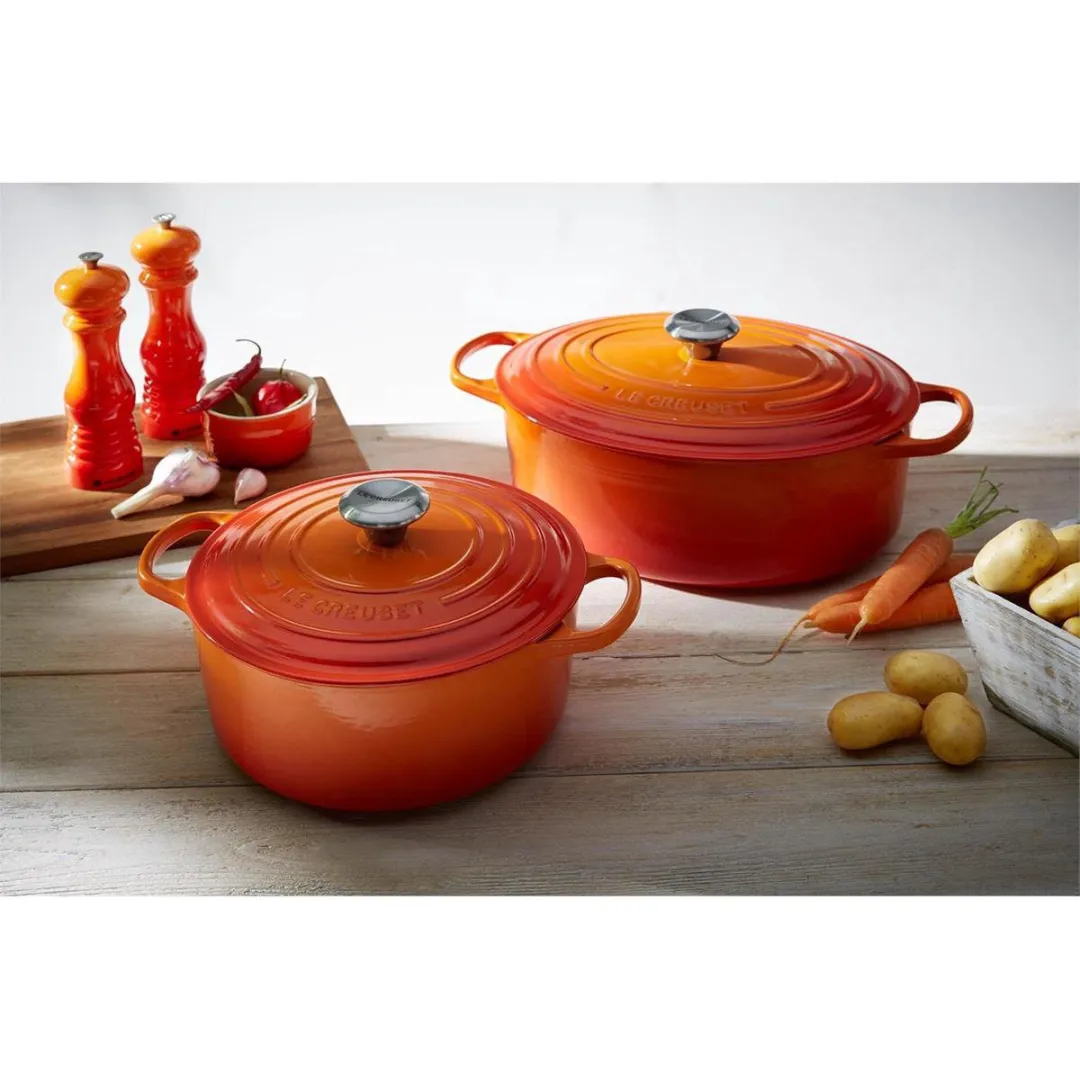 Le Creuset Signature Ovale Braadpan 33cm - Oranjerood