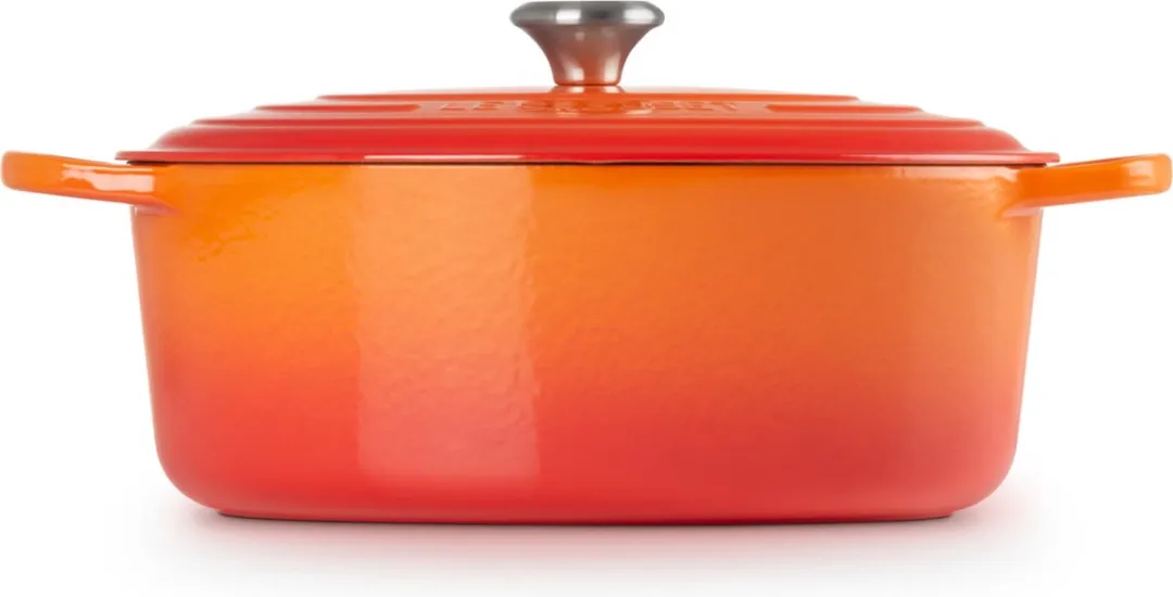 Le Creuset Signature Ovale Braadpan 33cm - Oranjerood