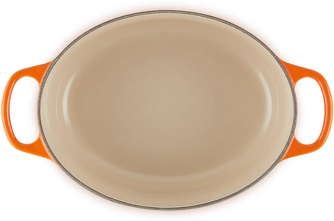 Le Creuset Signature Ovale Braadpan 33cm - Oranjerood