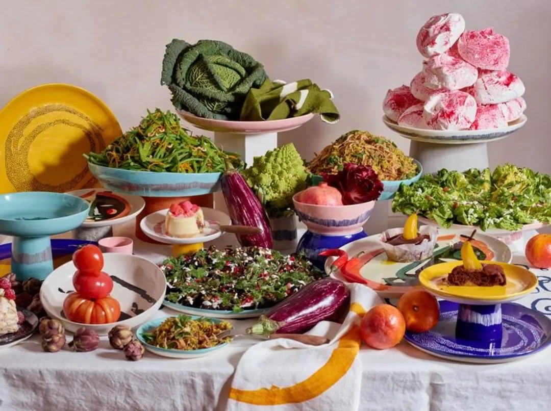 Serax Ottolenghi Feast Serveerschaal 35cm - Roze/Blauw