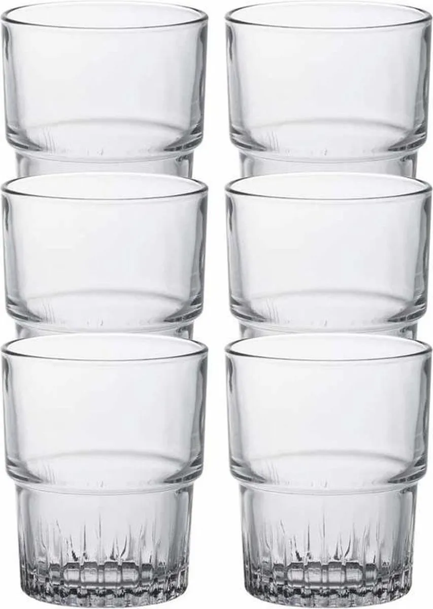 Duralex Empilable Koffie/Espresso Glazen 160ml - 12 Stuks