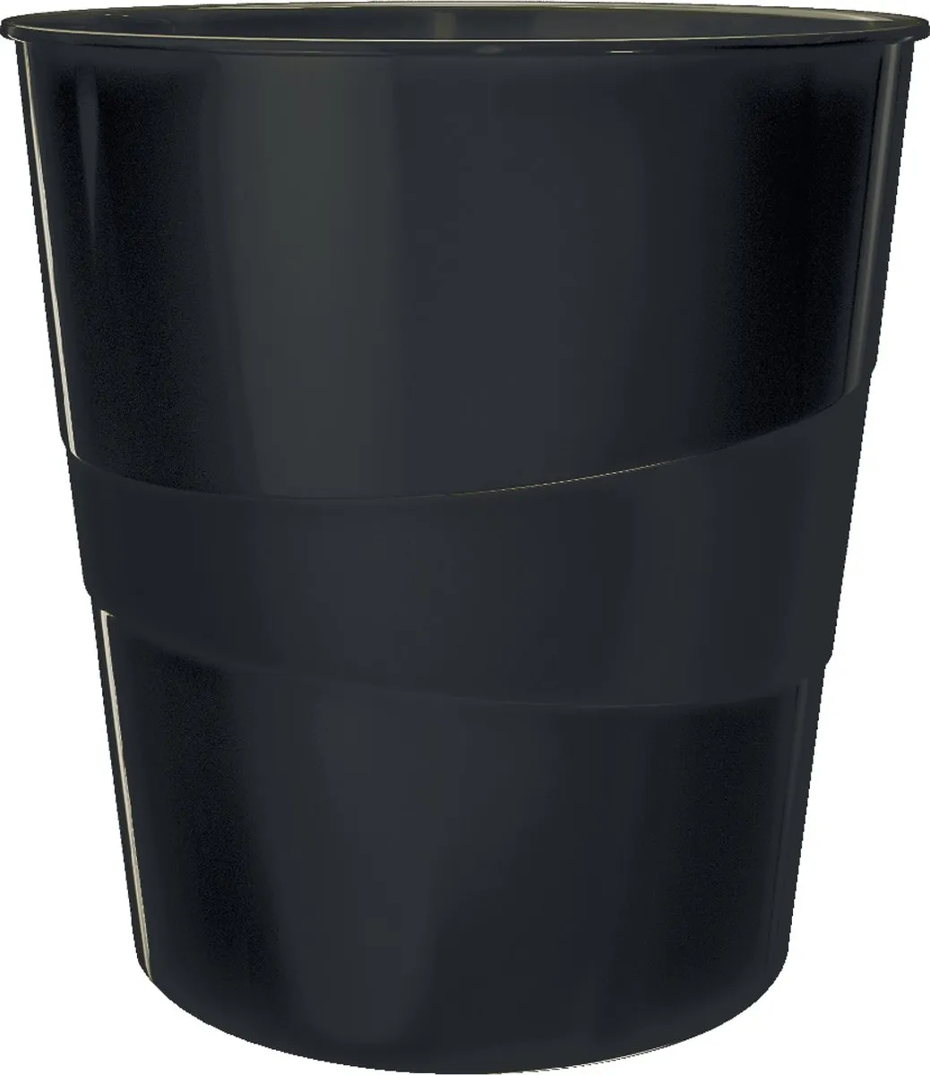 Leitz WOW Prullenbak 15L - Zwart