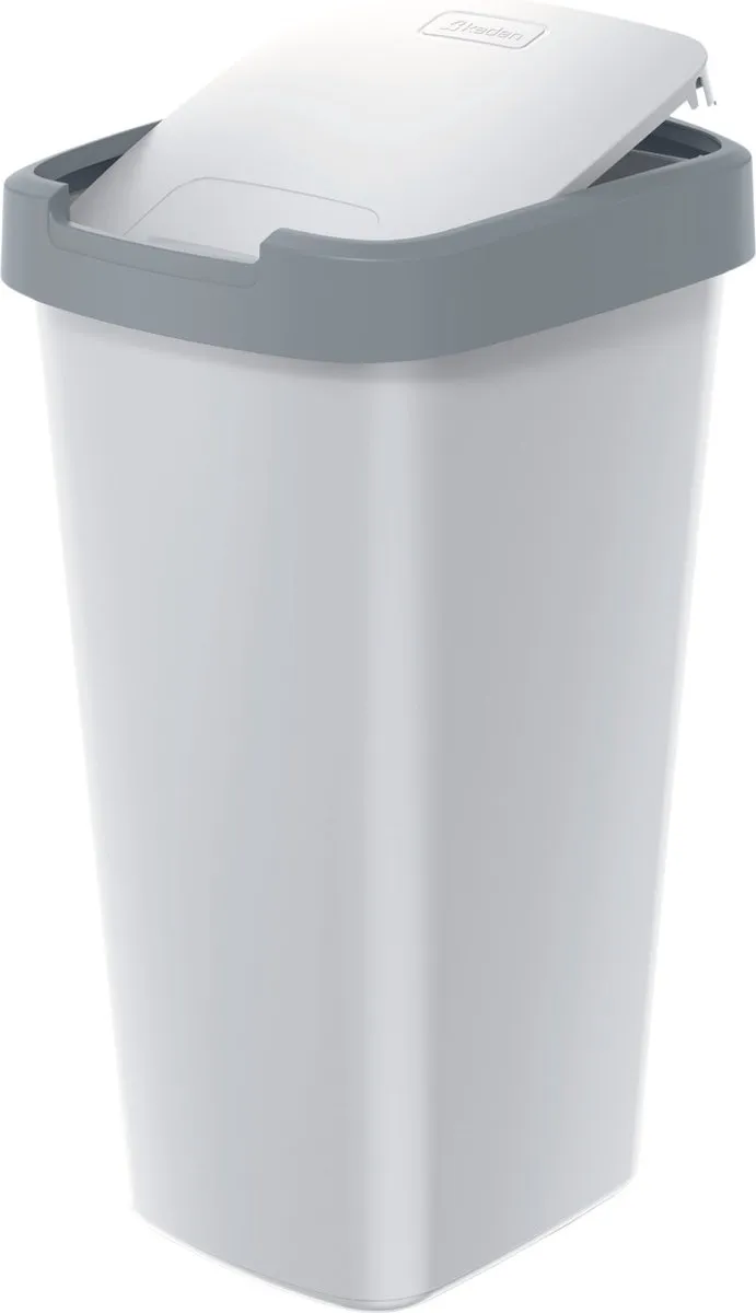 Prosperplast Keden Compact Q Afvalbak 25L - Essenkleur met lichtgrijs frame