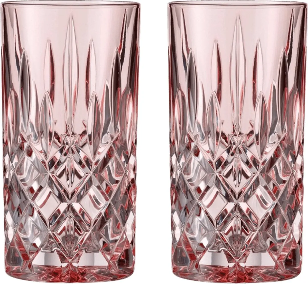 Nachtmann Noblesse Longdrinkglas 39,5 Cl Roze - 2 Stuks