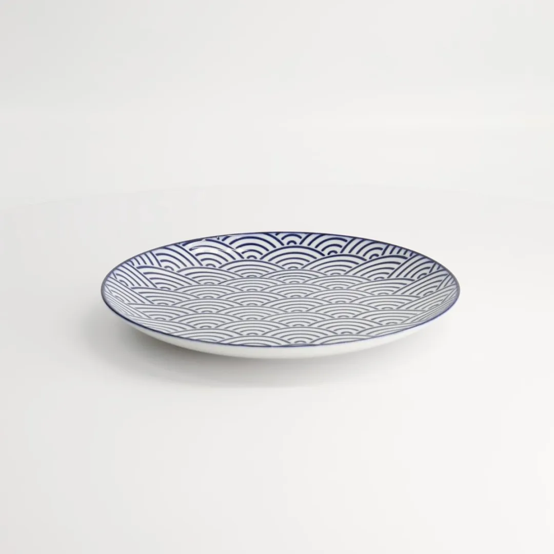 Tokyo Design Studio Nippon Blue Ontbijtbord 20.6cm - Golven