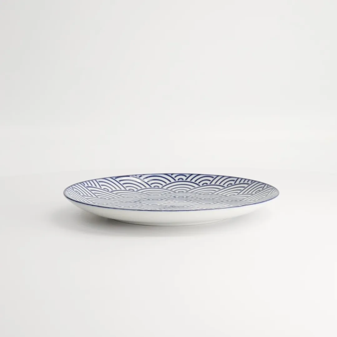 Tokyo Design Studio Nippon Blue Ontbijtbord 20.6cm - Golven