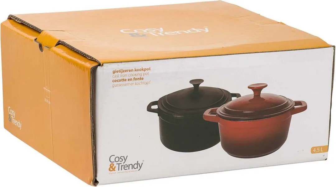Cosy&Trendy Bergerac Braadpan Gietijzer 24cm - Zwart