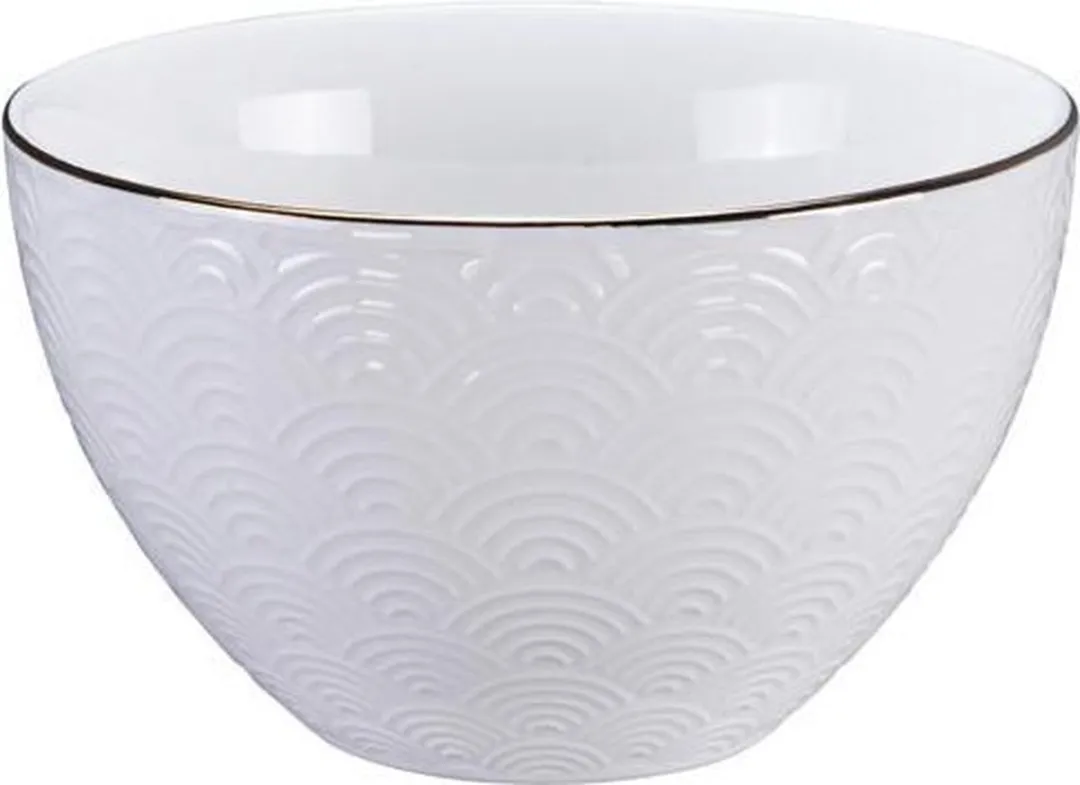 Tokyo Design Studio Nippon White Gold Rim Kom 11.4x6cm 350ml