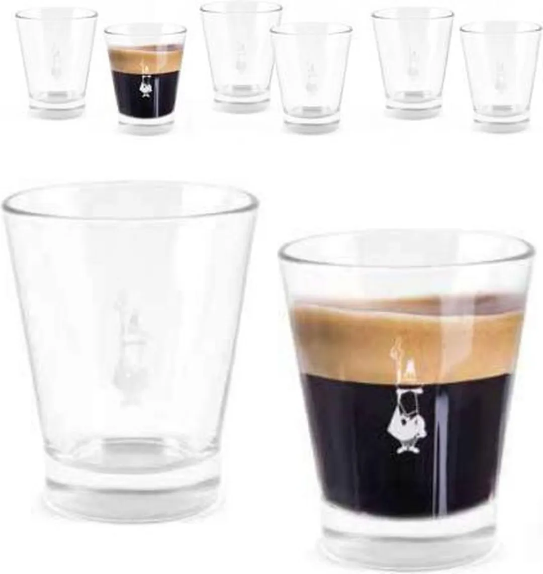 Bialetti Bicchierini Espressobeker Glas
