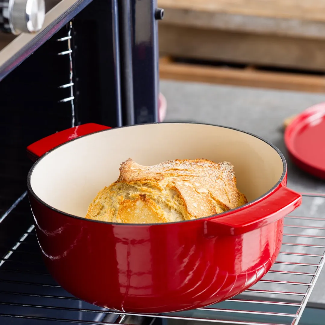 KitchenAid Braadpan 26cm - Geëmailleerd Gietijzer - Keizerrood