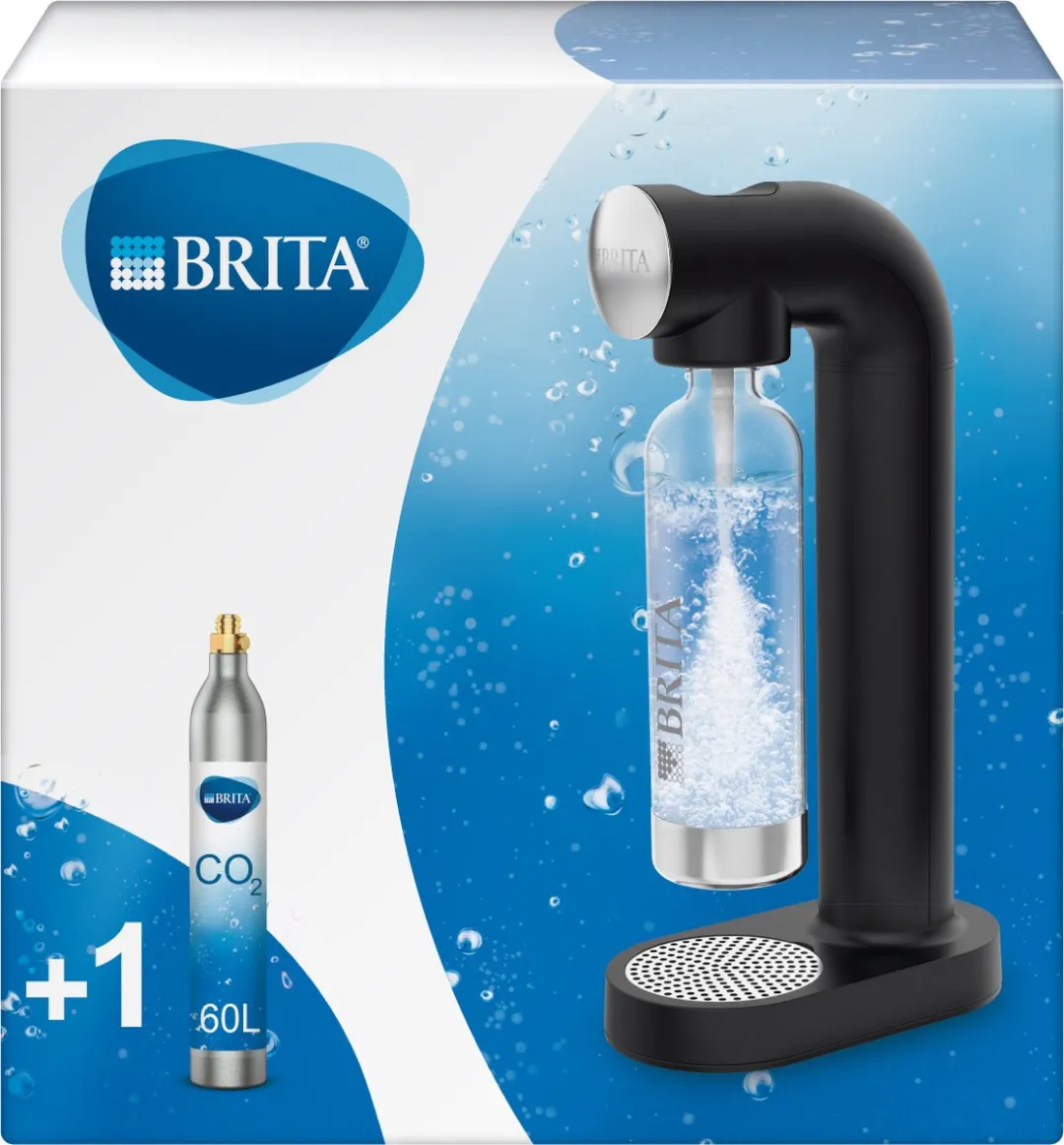 BRITA SodaONE 1049249 Bruiswatertoestel - Zwart - 1L