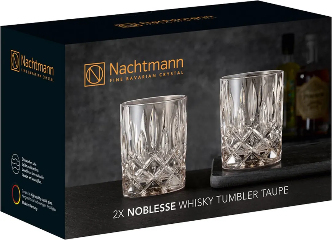 Nachtmann Noblesse Whiskyglazen Taupe - 295ml - 2 Stuks