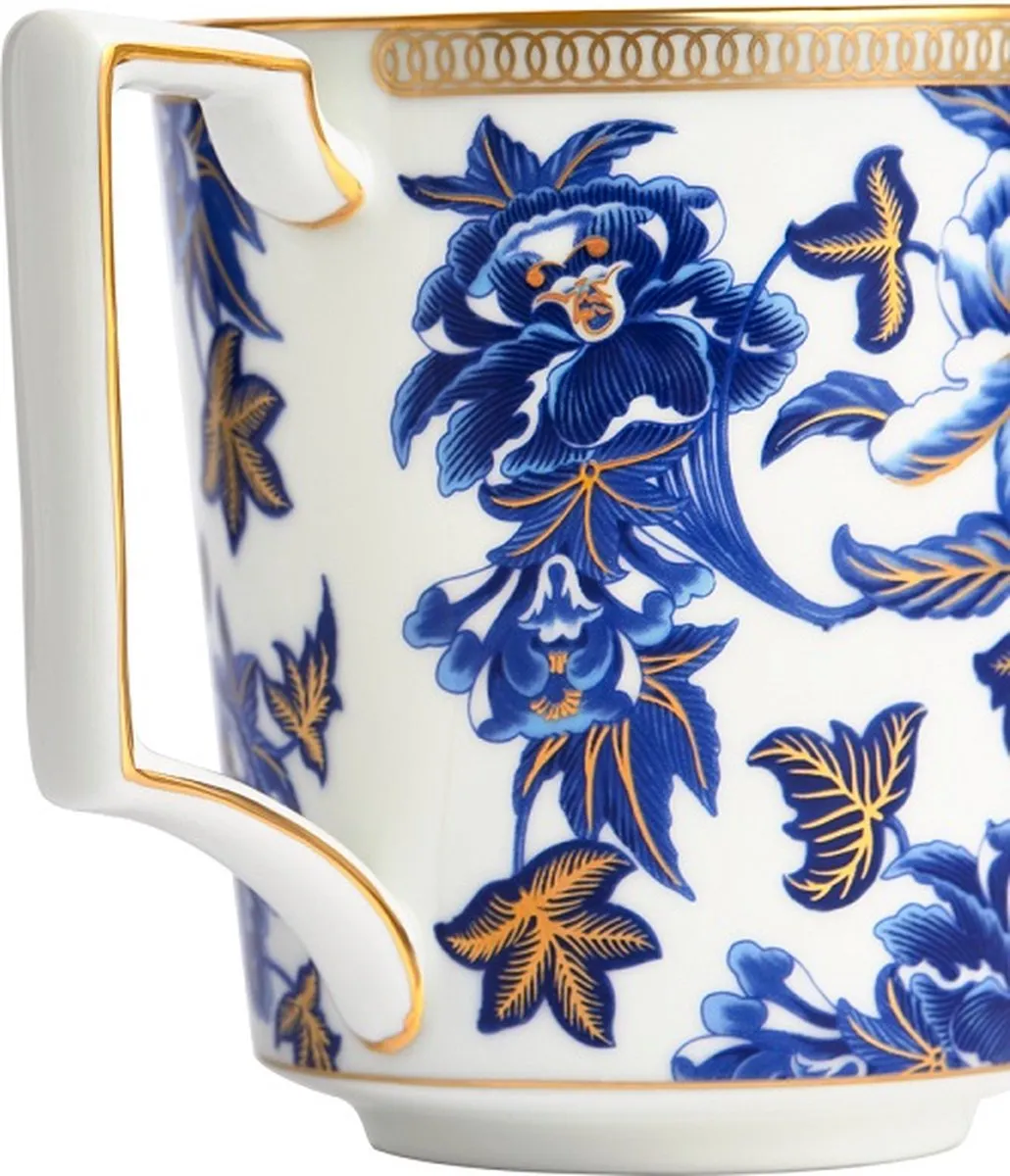 Wedgwood Hibiscus Beker 300ml - Blauw/Goud
