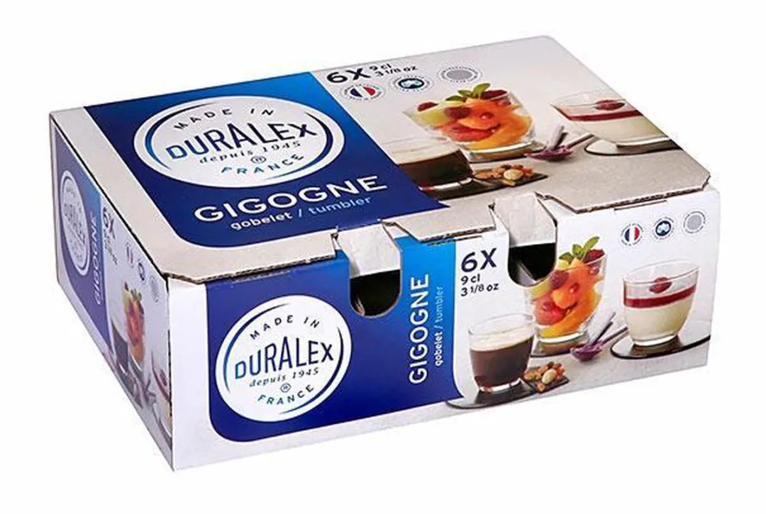Duralex Gigogne 9cl Tempered Glass Tumblers 6 Stuks - 5,8x6,1cm - afbeelding 4 van 6