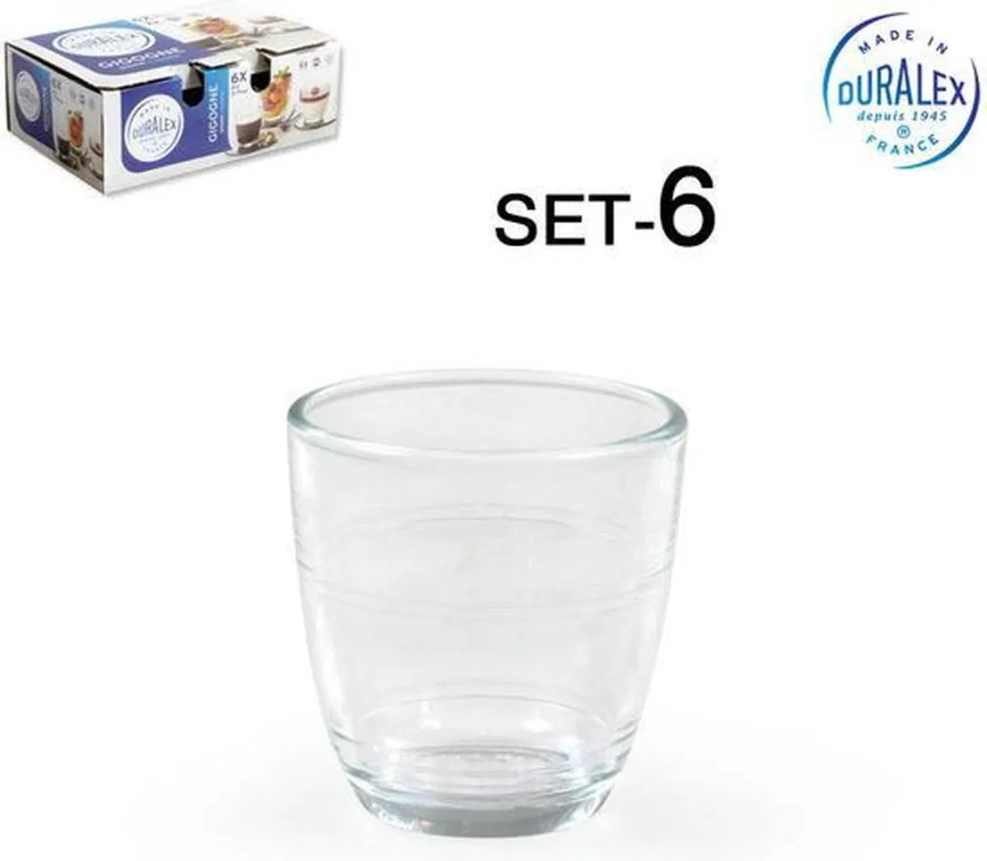 Duralex Gigogne 9cl Tempered Glass Tumblers 6 Stuks - 5,8x6,1cm - afbeelding 5 van 6