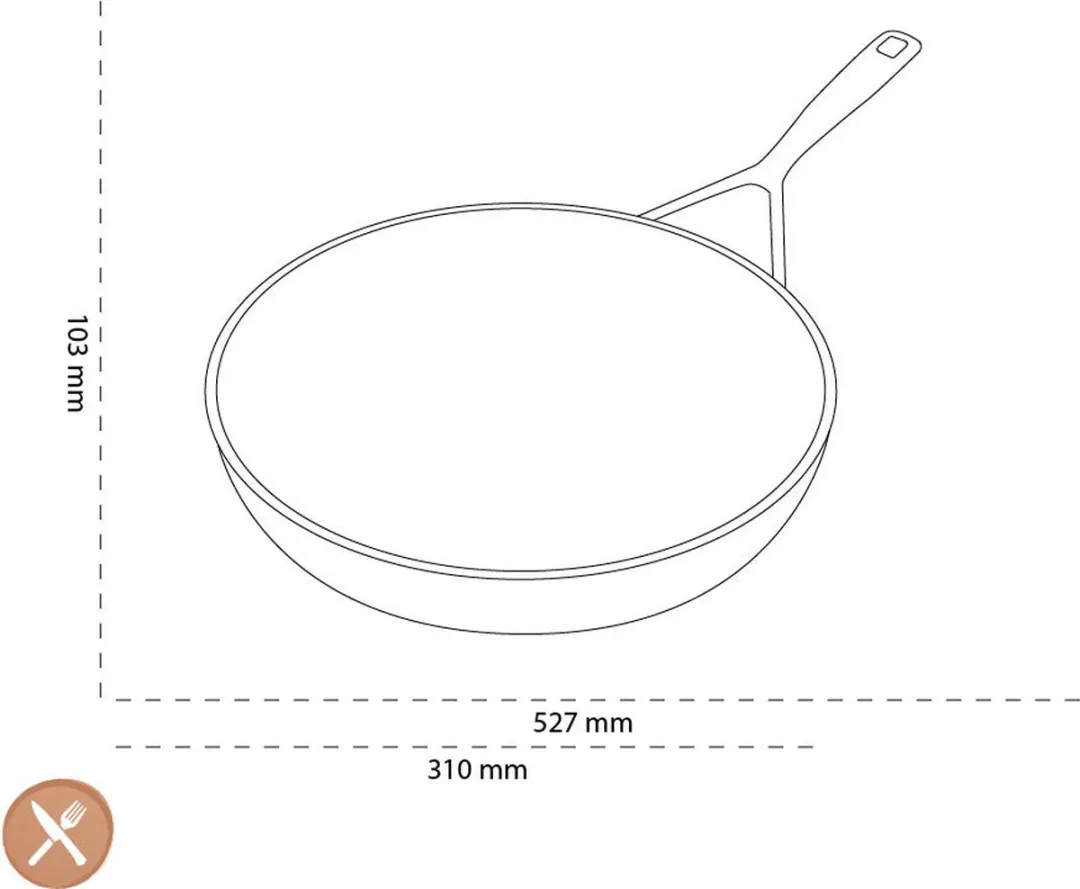 Demeyere Alu Pro 5 Ceraforce Koekenpan 30cm - Zwart
