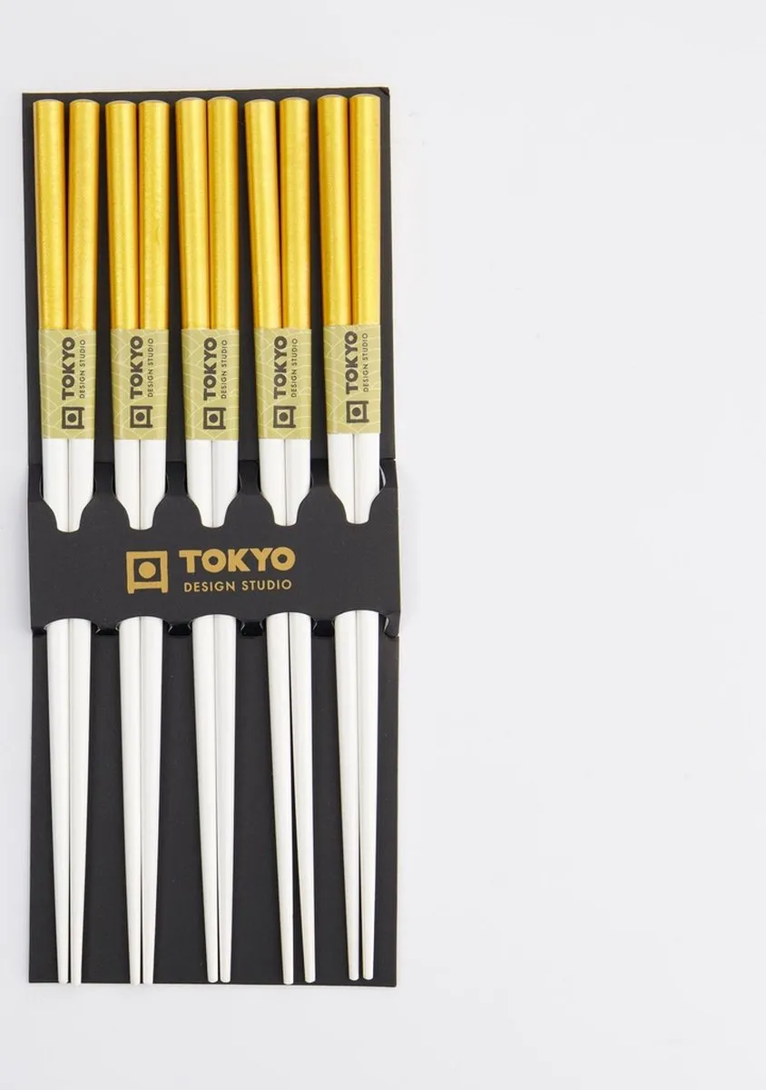 Tokyo Design Studio Eetstokjes Goud/Wit 14698