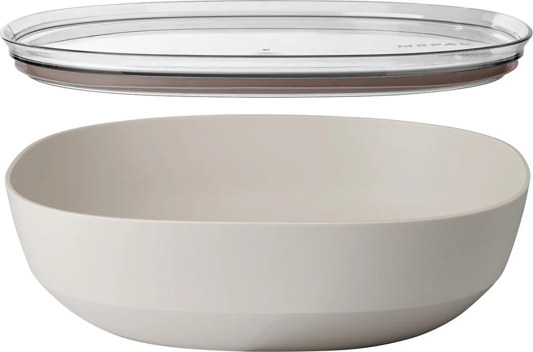 Mepal Silueta Serveerschaal met deksel 4000ml - Nordic white