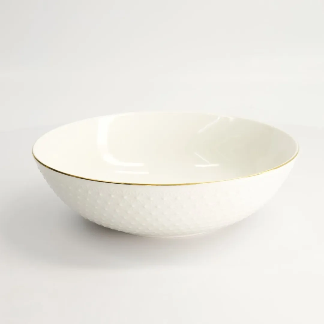 Tokyo Design Studio Nippon White Gouden Kom 23x6,5cm 1300ml