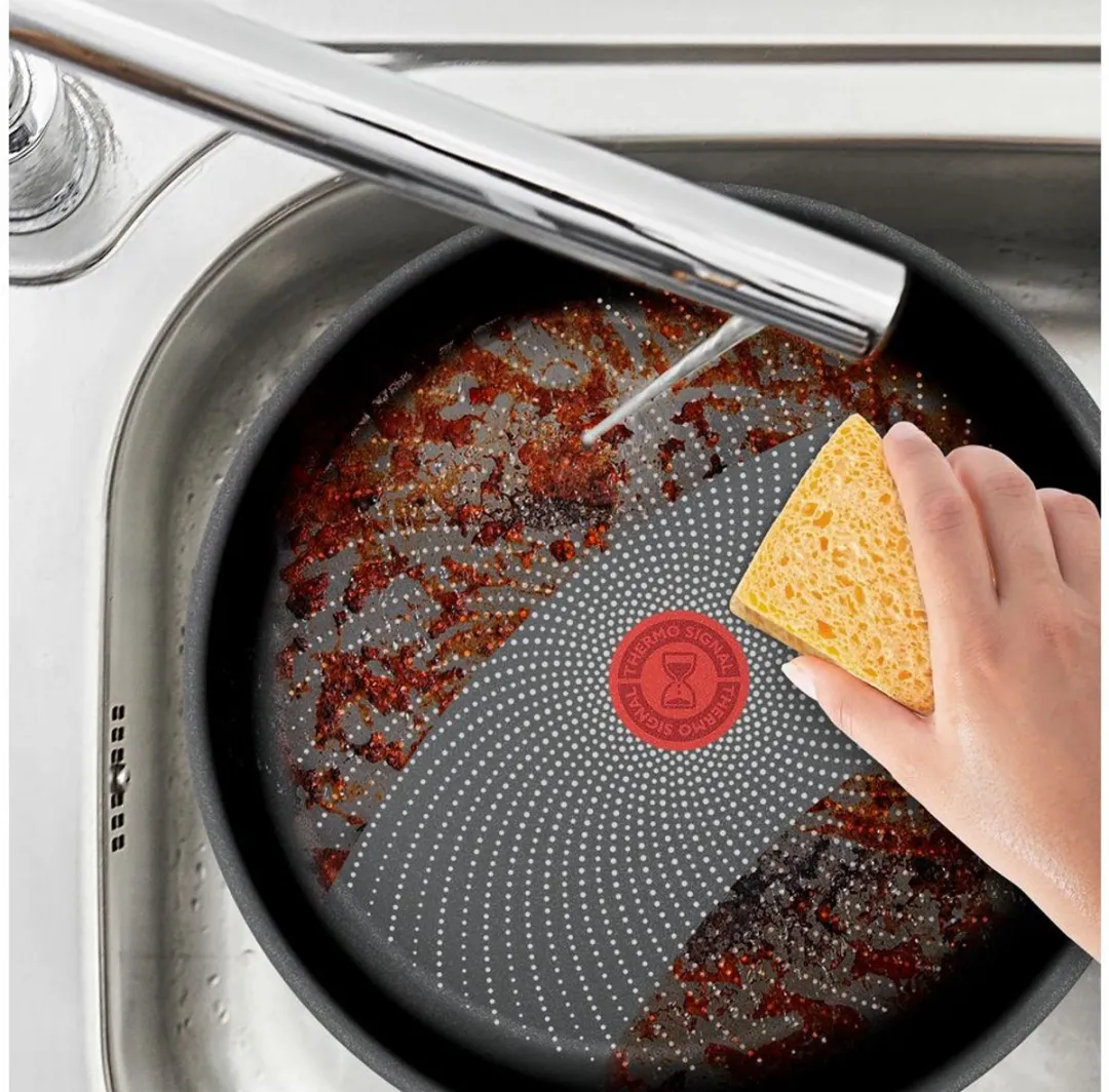 Tefal Inicio Hapjespan 24cm - Zwart
