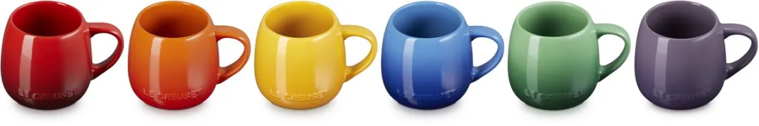 Le Creuset Vancouver Mokken 320ml - Regenboog Set 6 Stuks