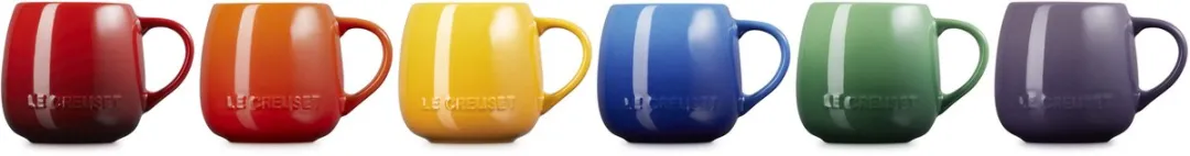Le Creuset Vancouver Mokken 320ml - Regenboog Set 6 Stuks